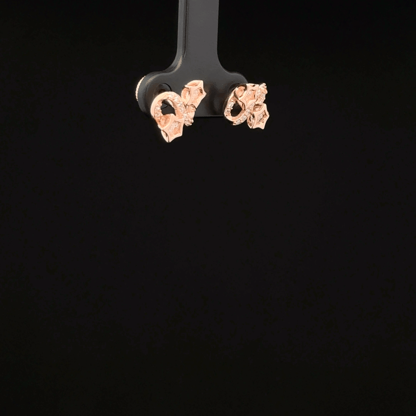 S STAR ROSEGOLD EARRING
