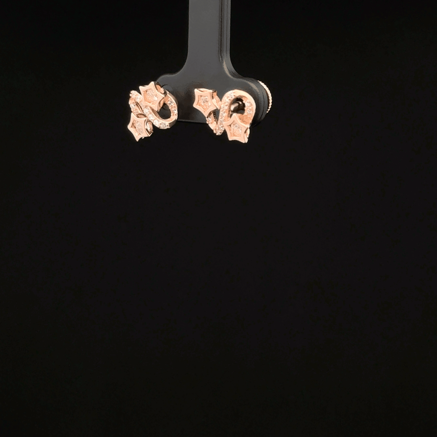 S STAR ROSEGOLD EARRING