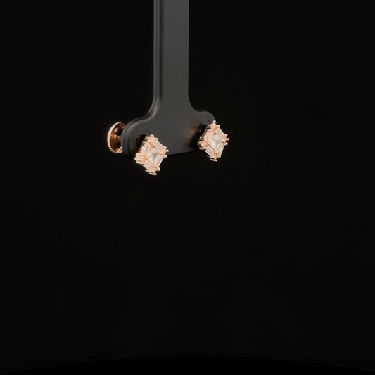 SQUARE STONE EARRING