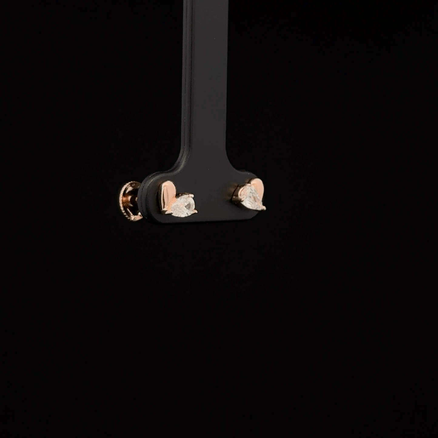 ROSEGOLD HEART EARRING