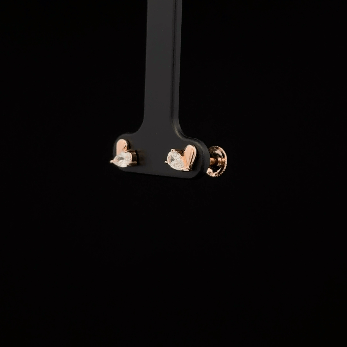 ROSEGOLD HEART EARRING