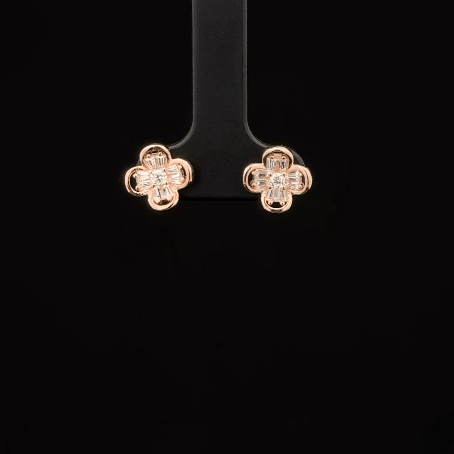 ROSEGOLD FLOWER EARRING
