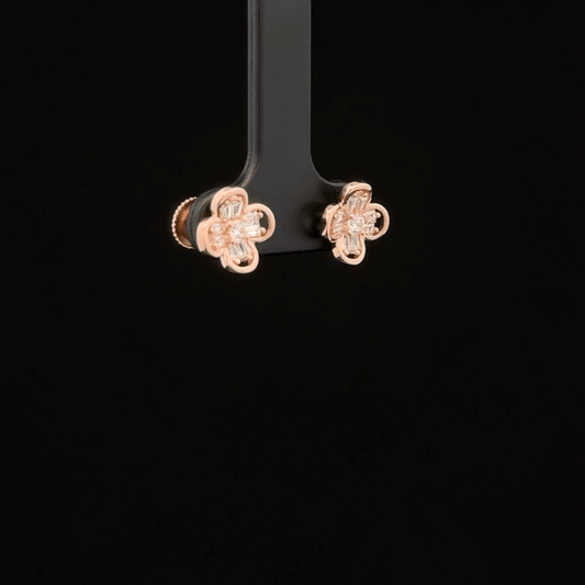 ROSEGOLD FLOWER EARRING