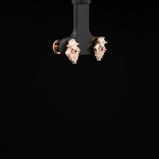 ROSEGOLD INVERSE TRIANGLE EARRING
