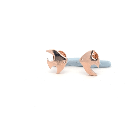 Rosegold Fish Earring