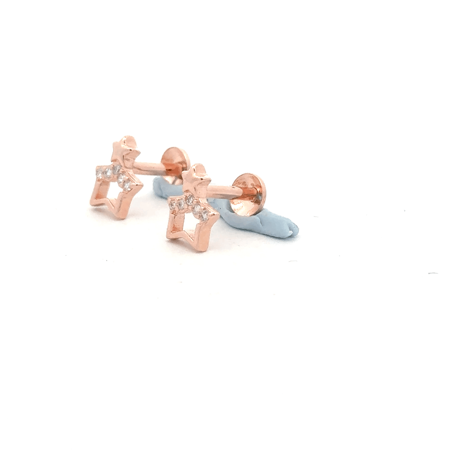 Star Rosegold Earring