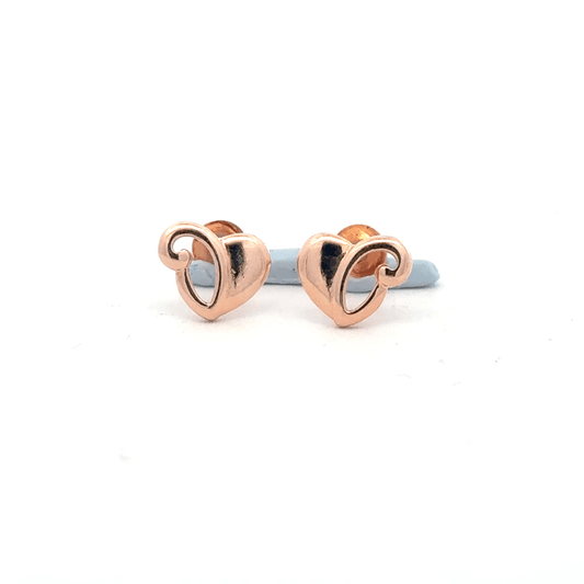 Heart Rosegold Earring