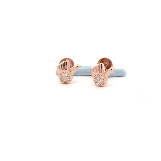 Hand Rosegold Earring