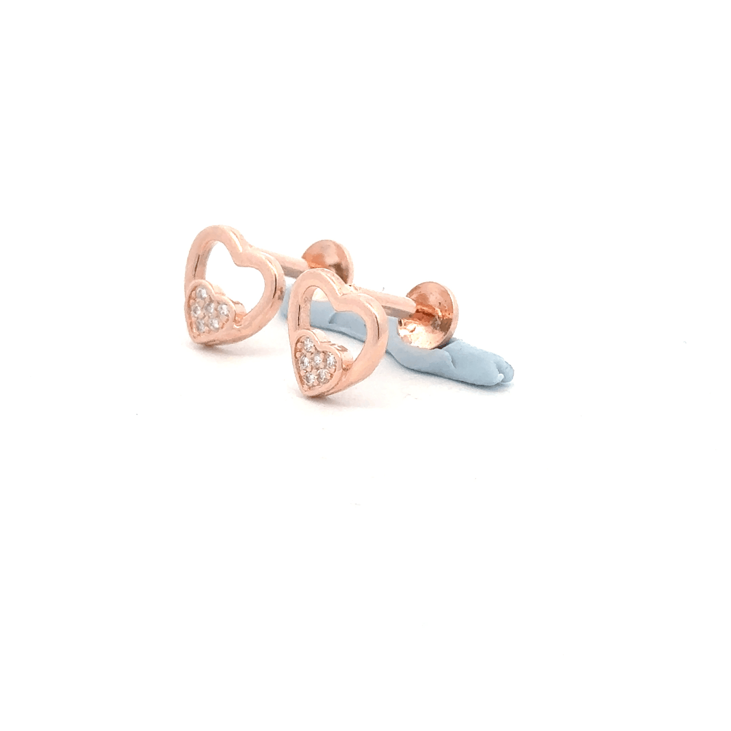 Heart Rosegold Earring