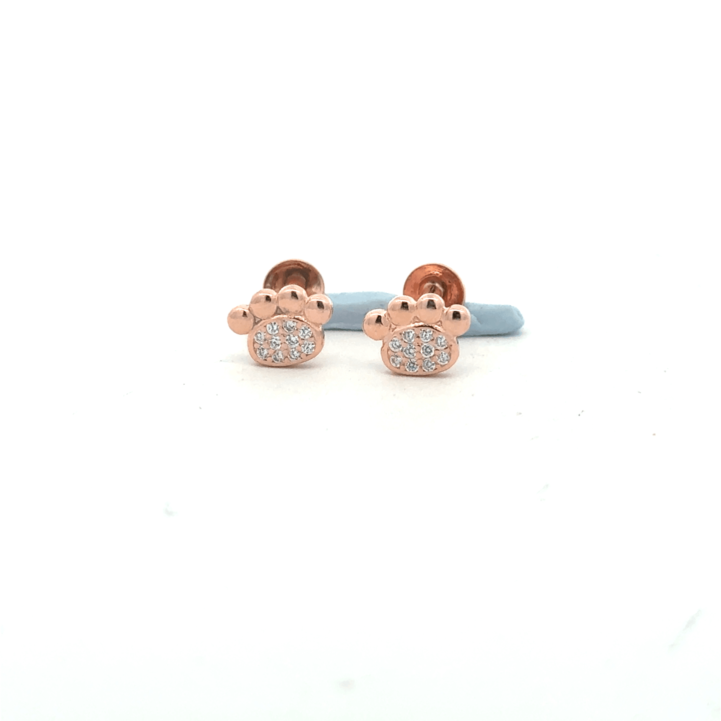 Dogs Paw Rosegold Earring