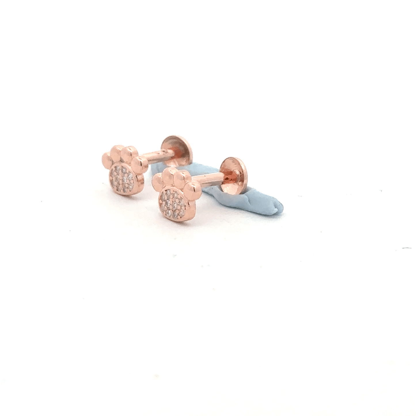 Dogs Paw Rosegold Earring