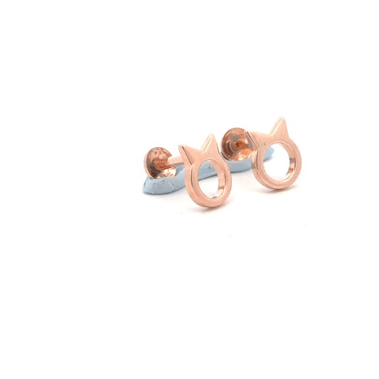 Horn Rosegold Earring