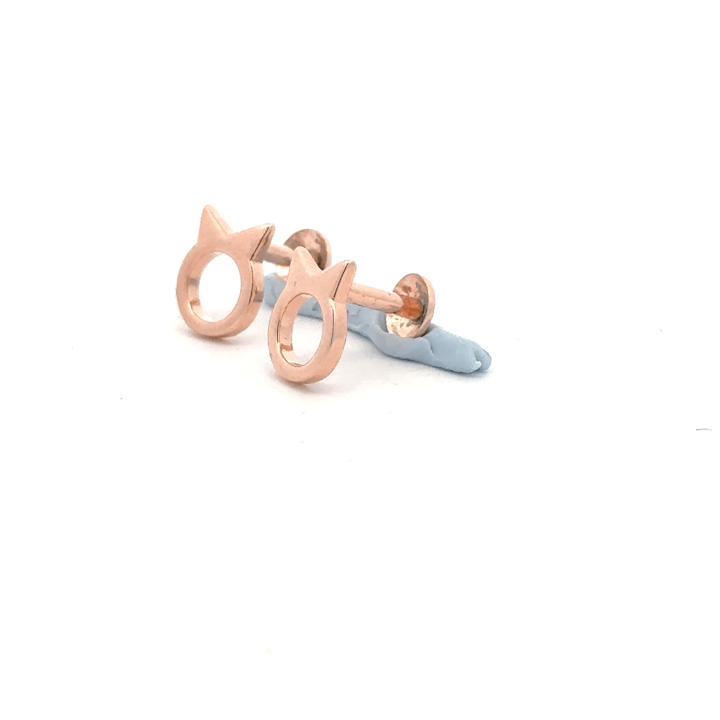 Horn Rosegold Earring