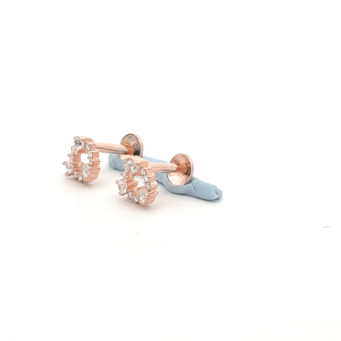 Rosegold Circle Earrings