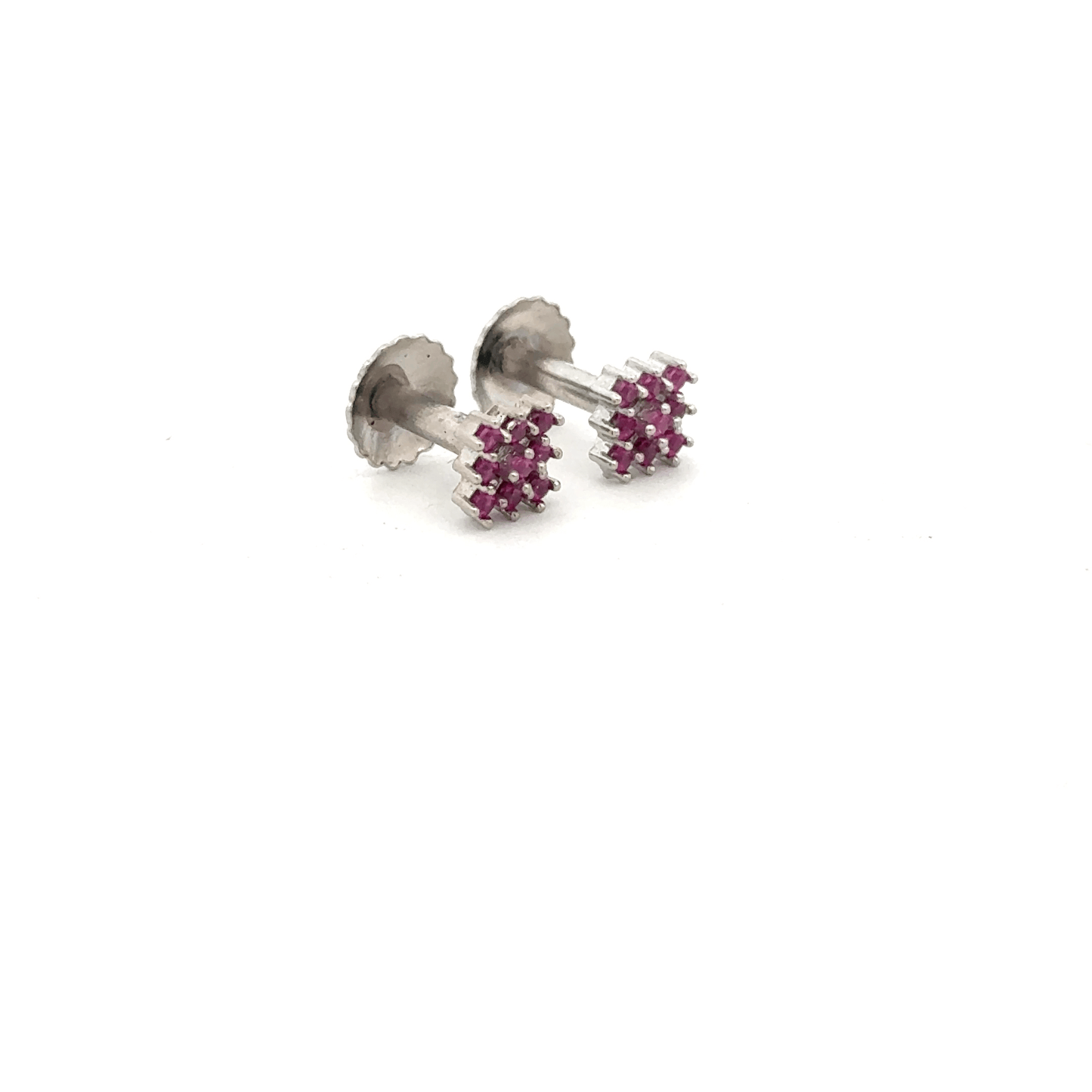 Red Multistone Earring