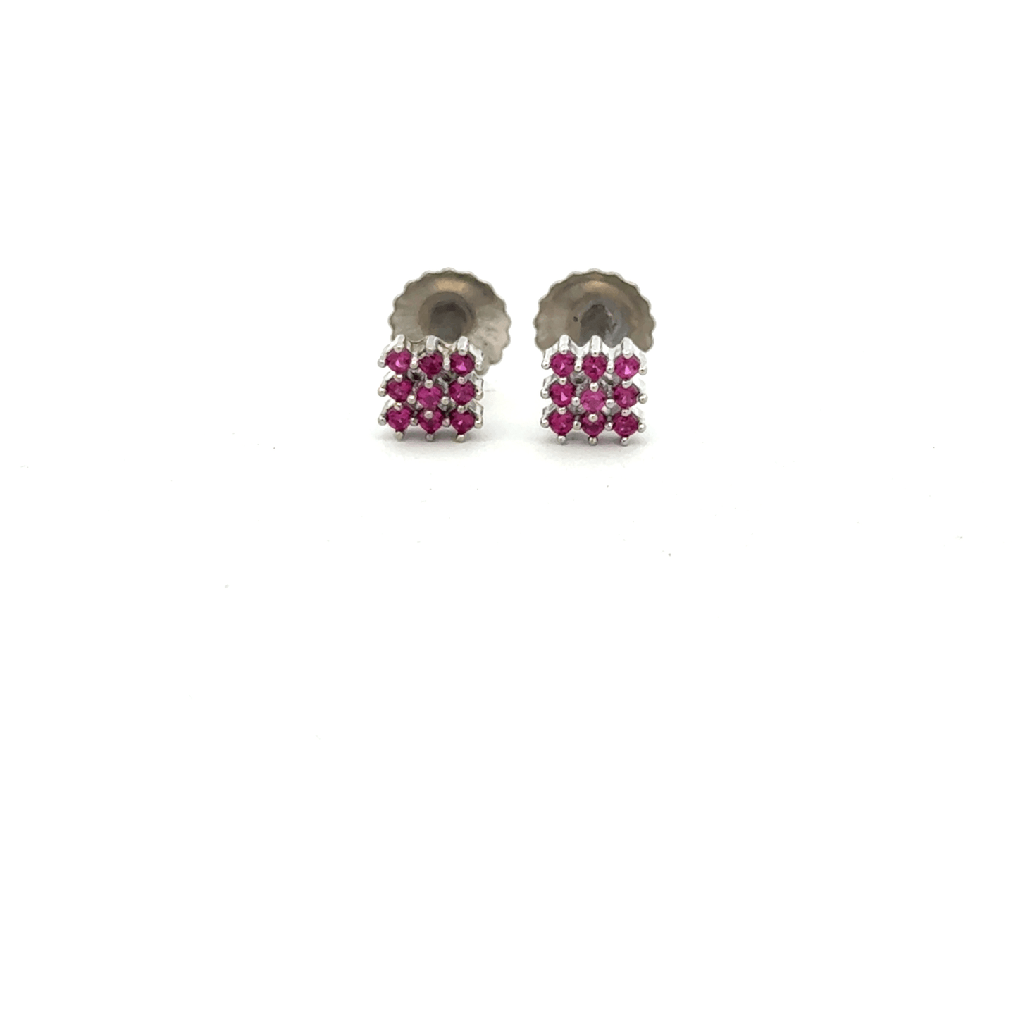 Red Multistone Earring