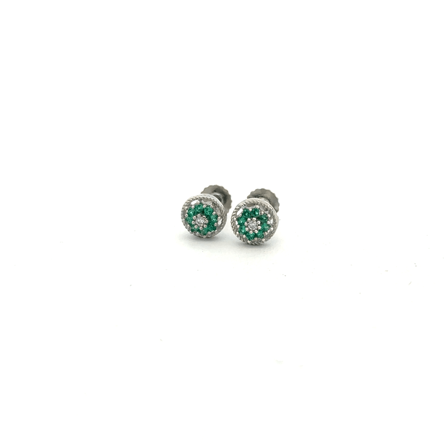 Green Multistone Earring