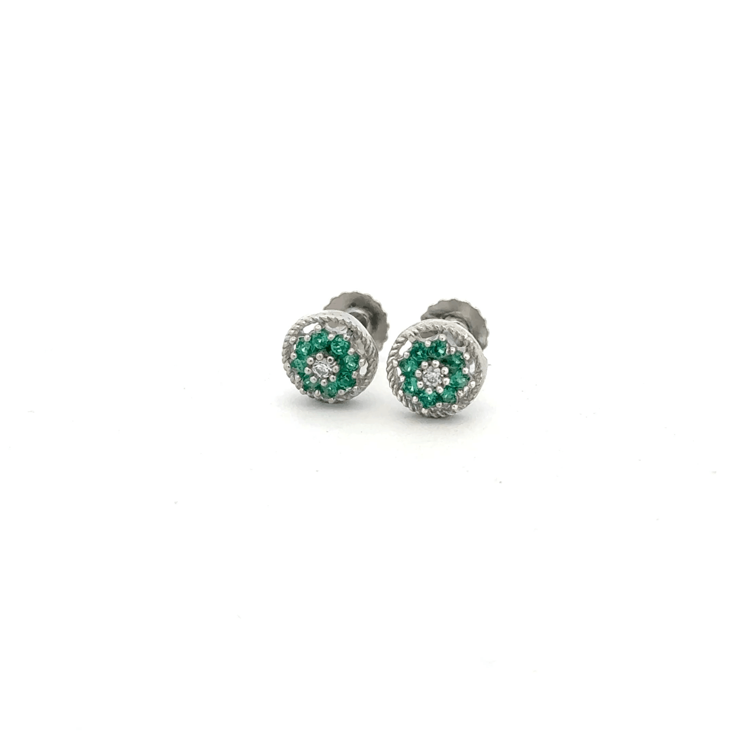 Green Multistone Earring
