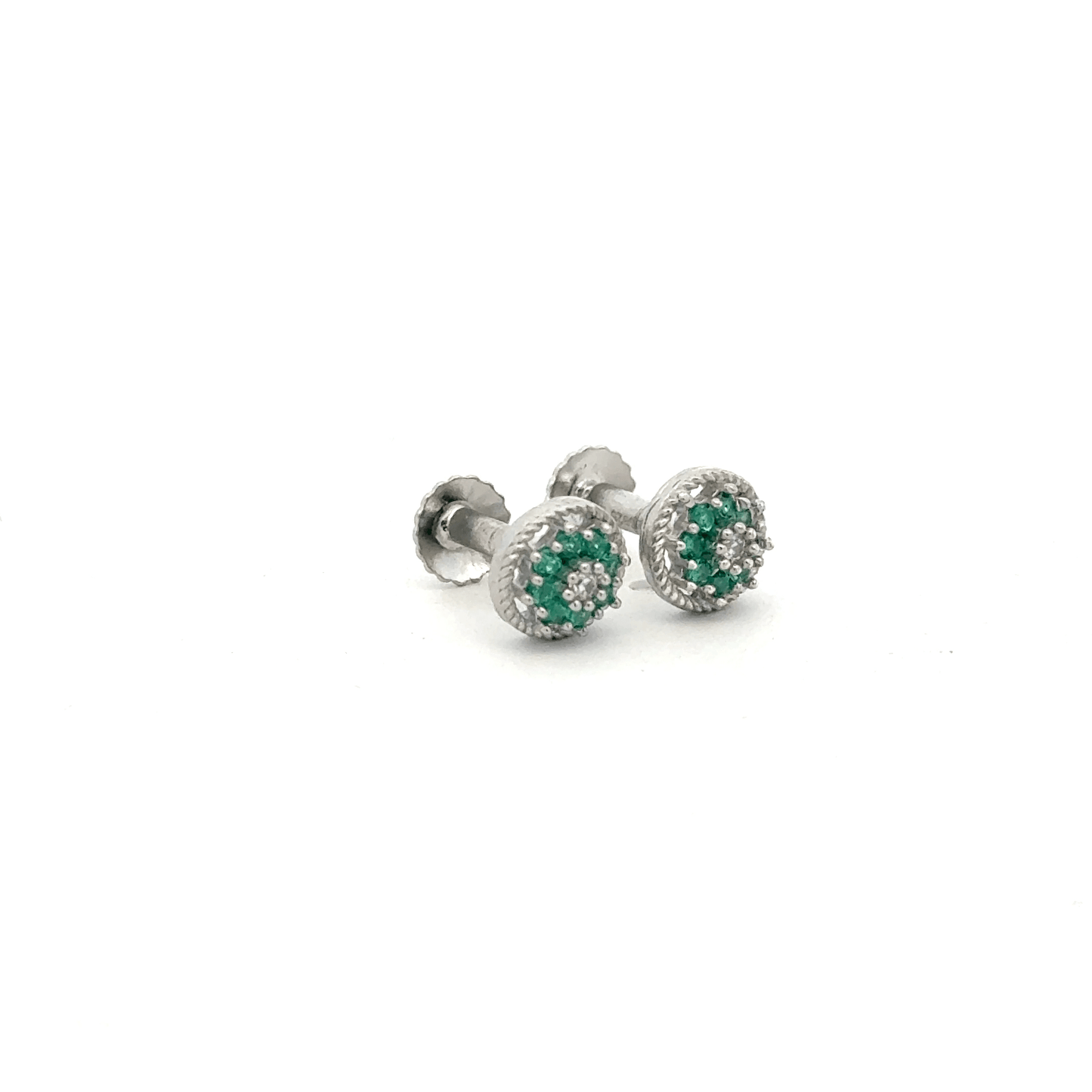 Green Multistone Earring