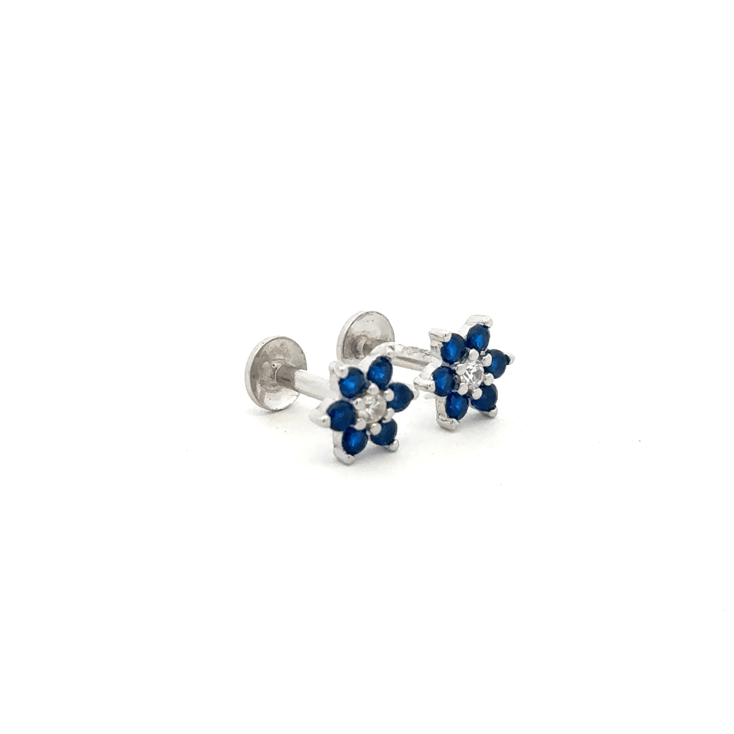 Blue Seven Stone Earring