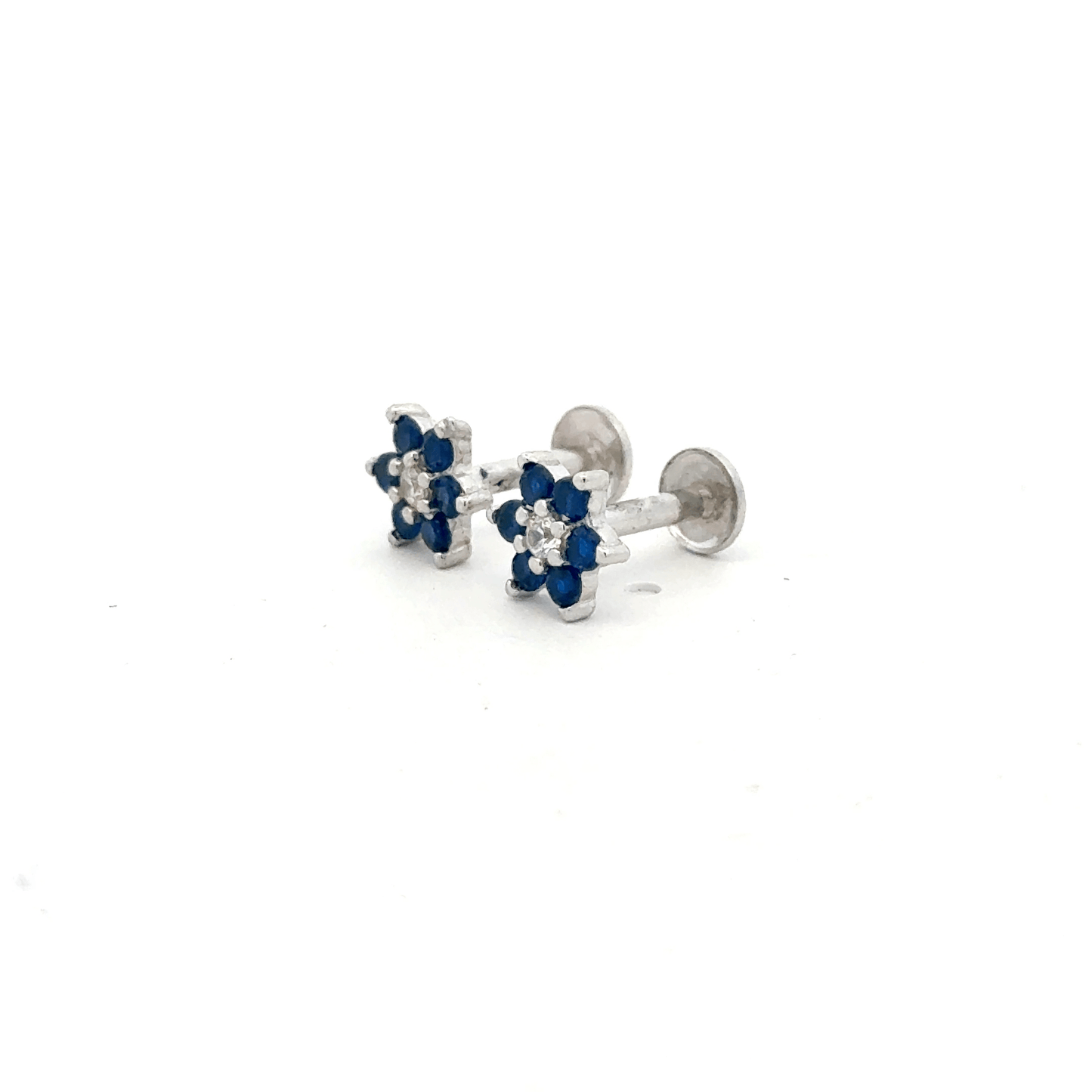 Blue Seven Stone Earring