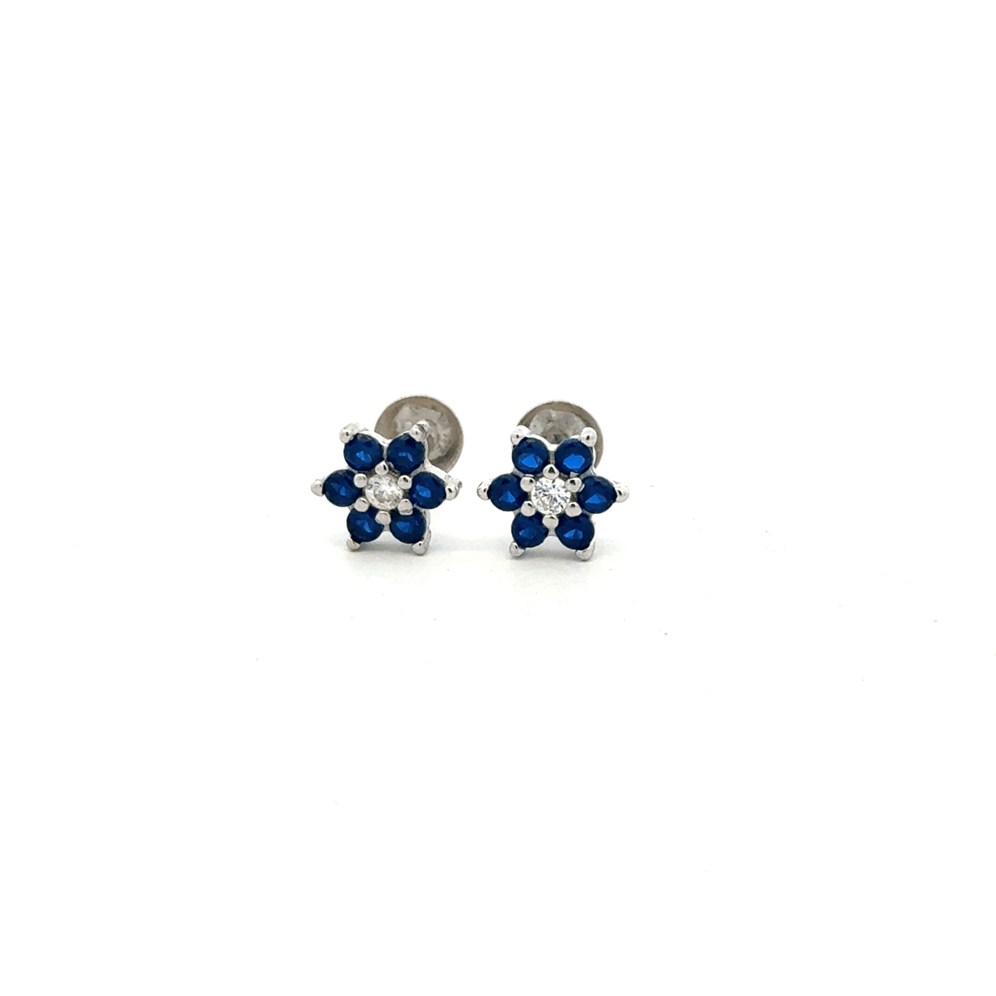 Blue Seven Stone Earring
