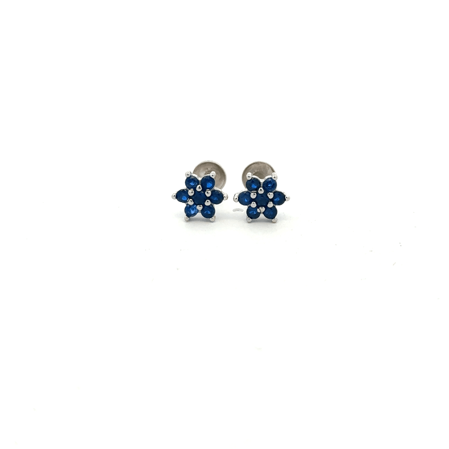 Satdani Blue Center Stone Earrings