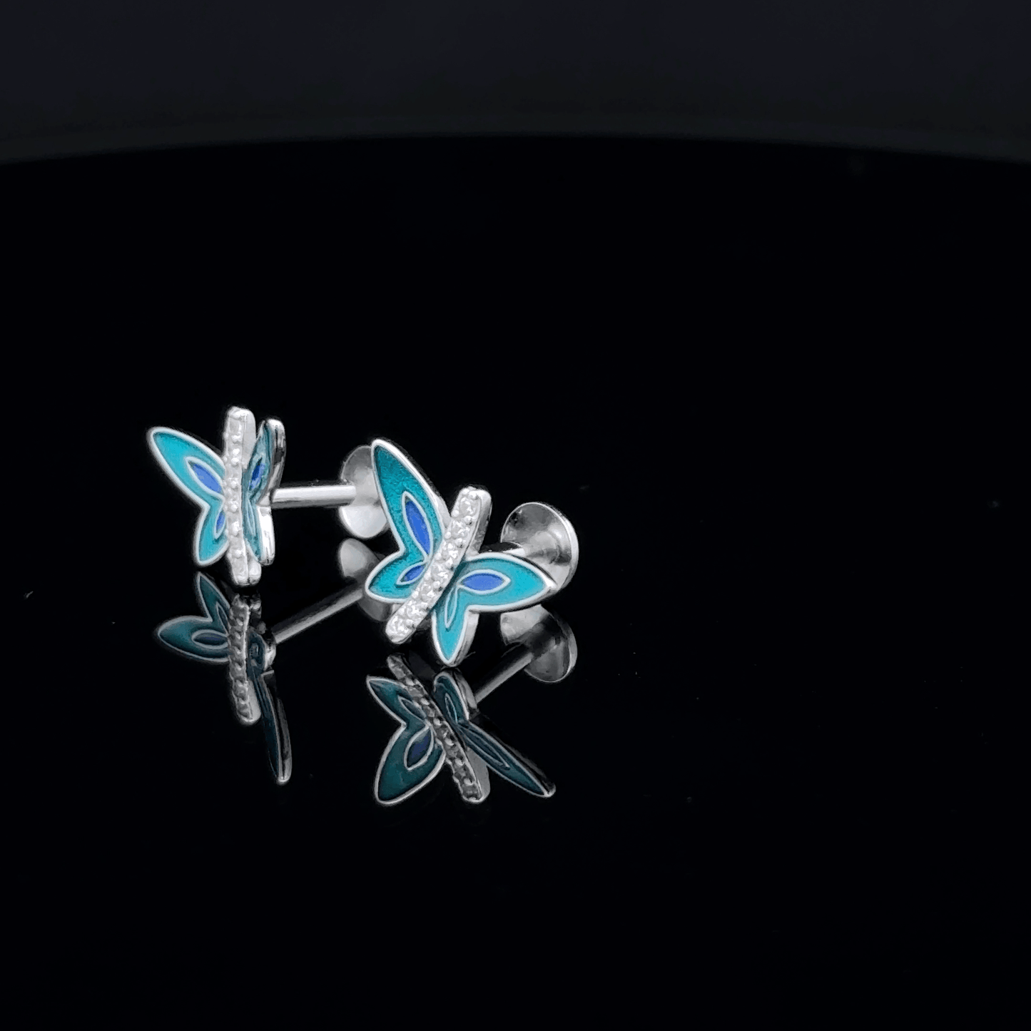 Blue Butterfly Earrings