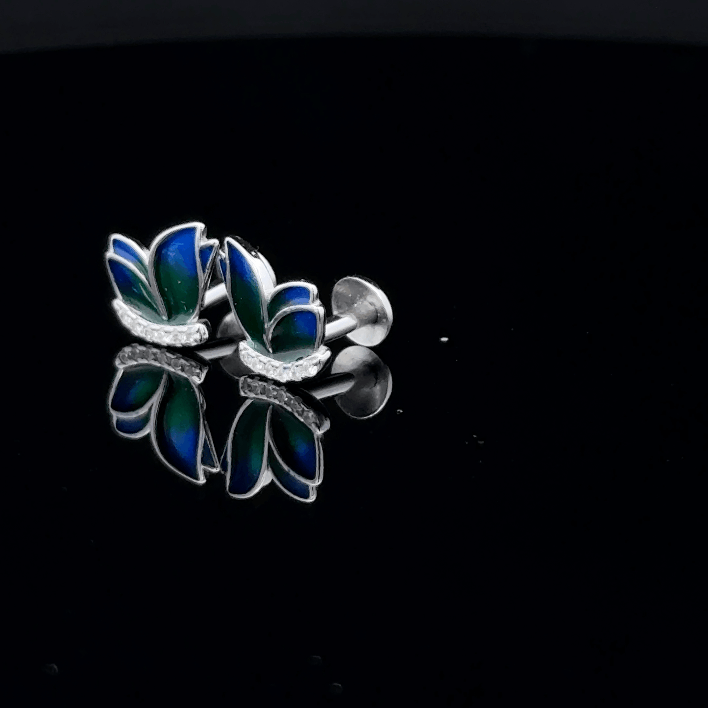 Blue Butterfly Earrings