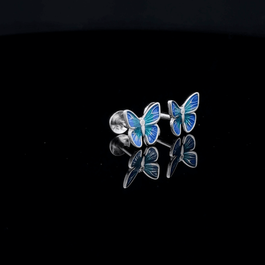 Blue Butterfly Earrings