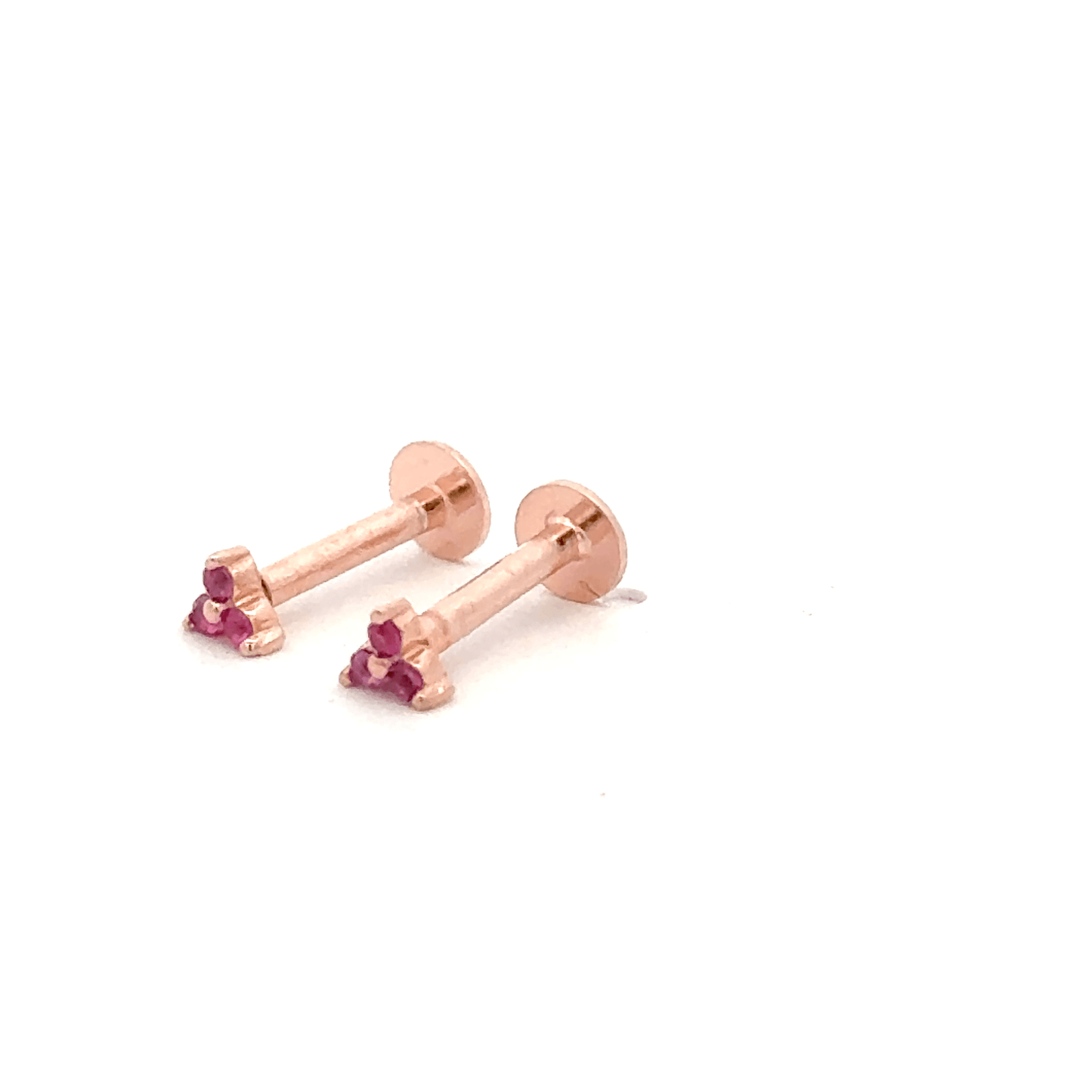 Triangle Pink Stud