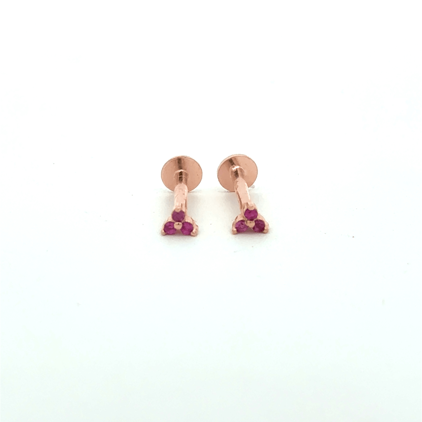 Triangle Pink Stud