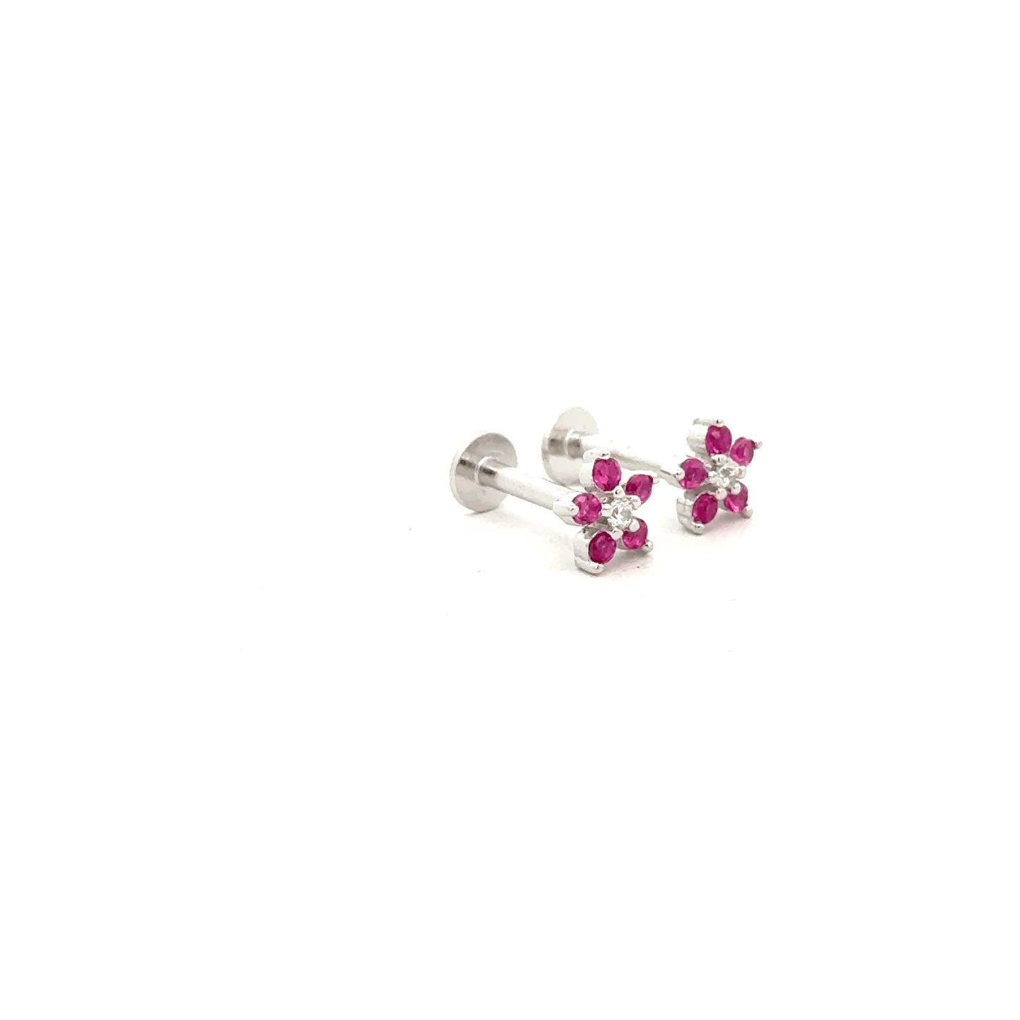 Floral Pink Stud