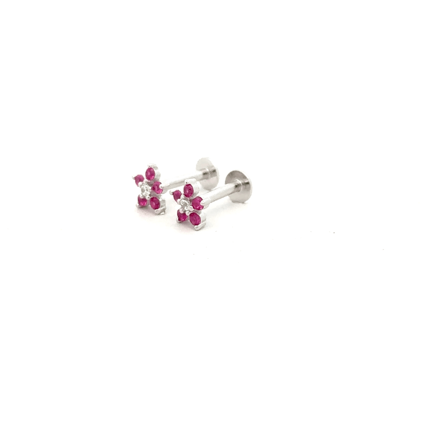 Floral Pink Stud