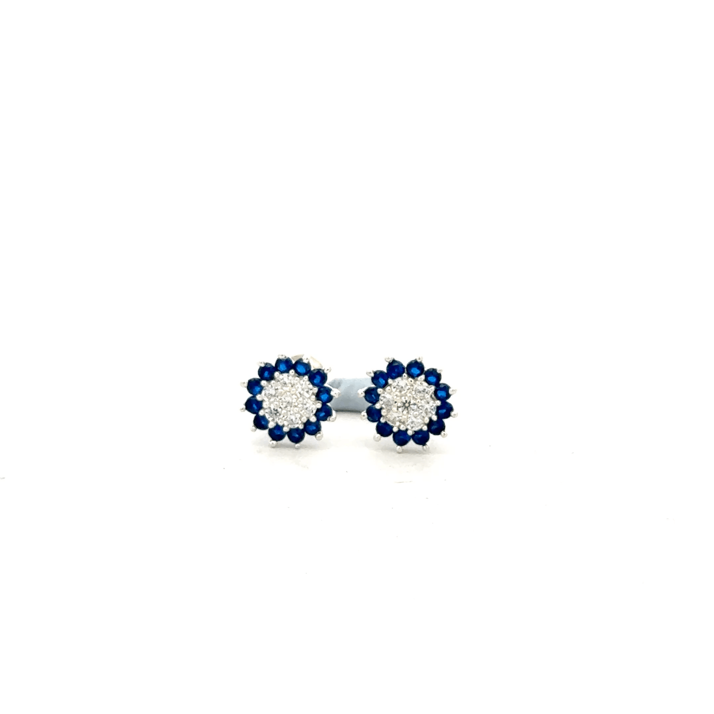 Multistone Blue Second Earrings
