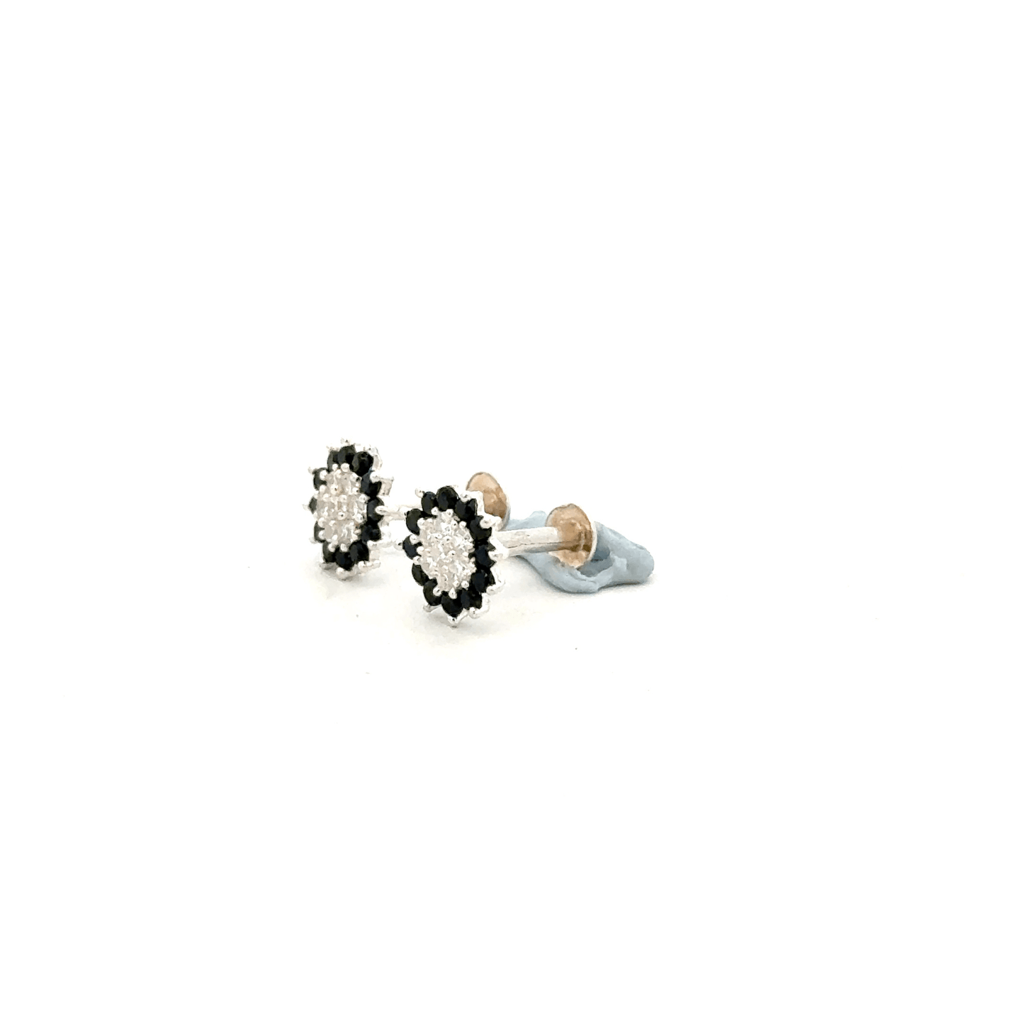 Multistone Black Second Earrings