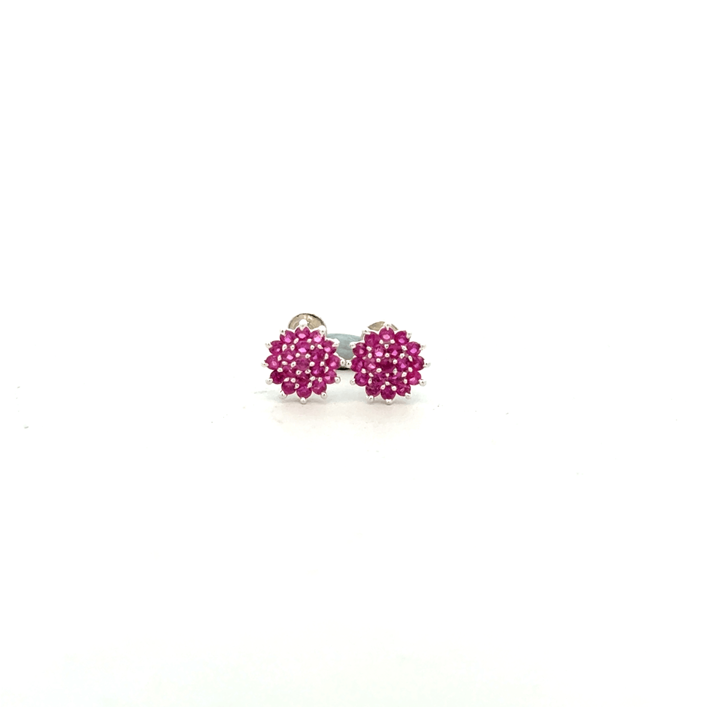 Multistone Red Second Earring