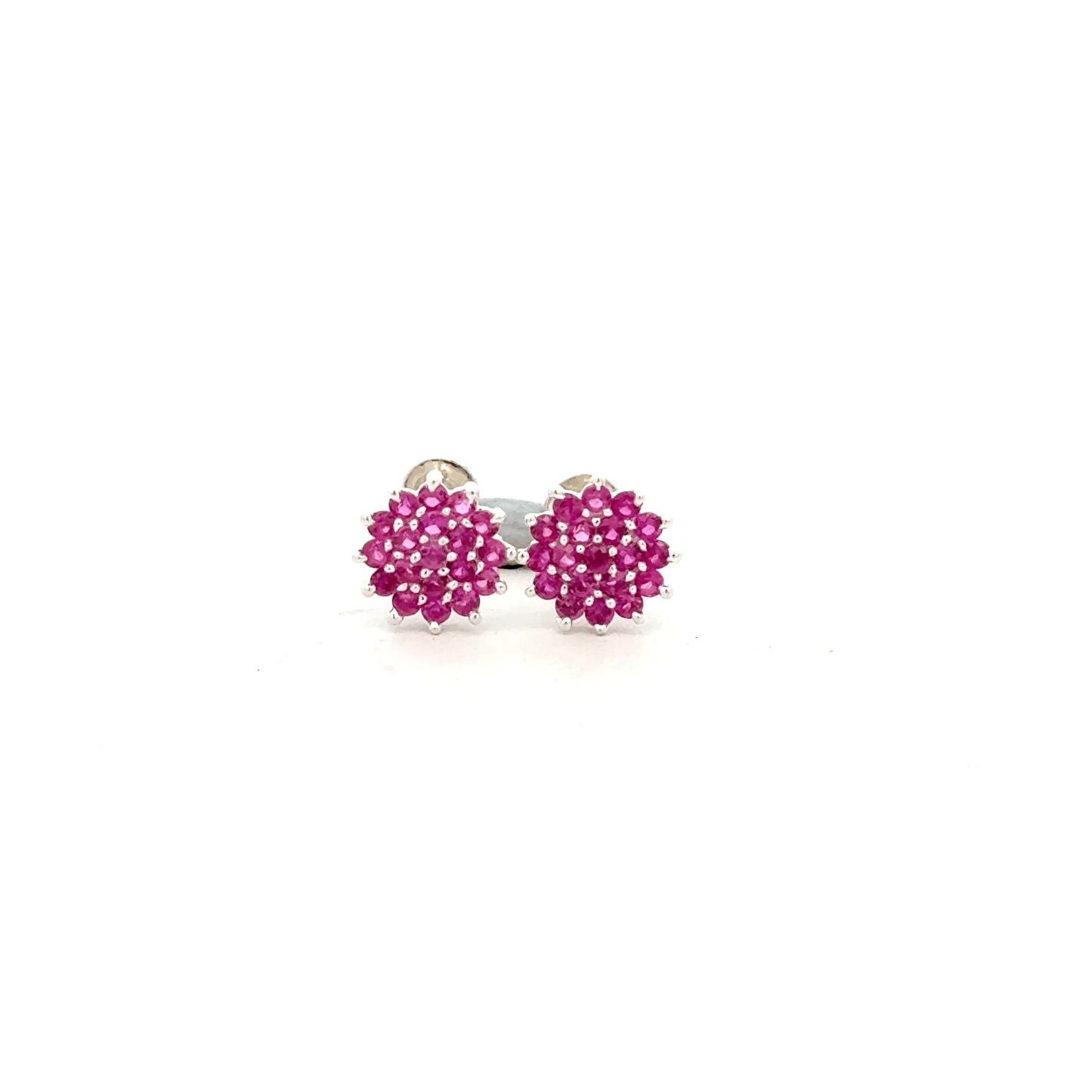 Multistone Red Second Earring