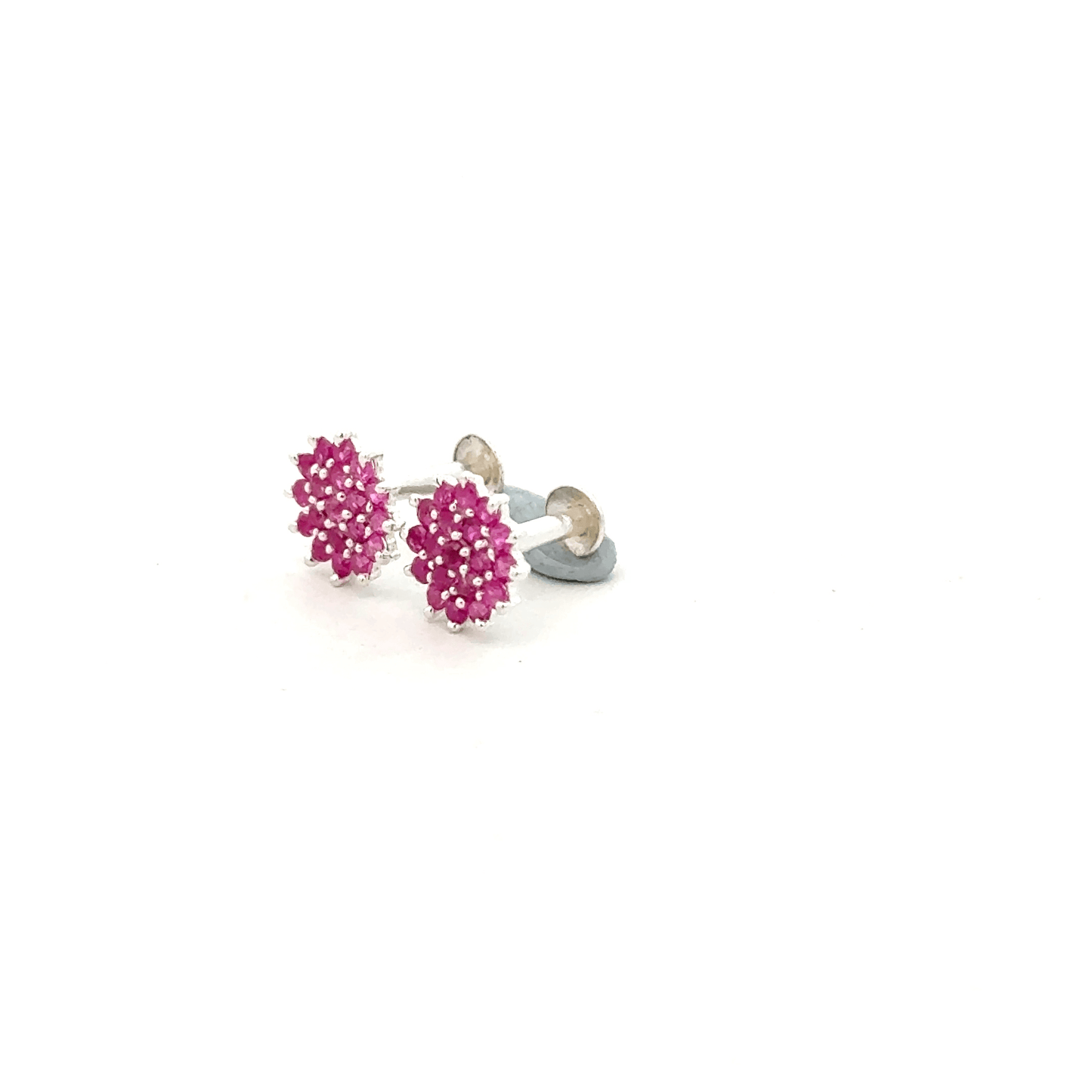Multistone Red Second Earring