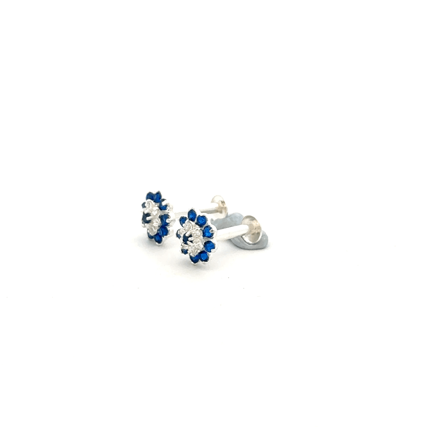 Multistone Blue Second Earring