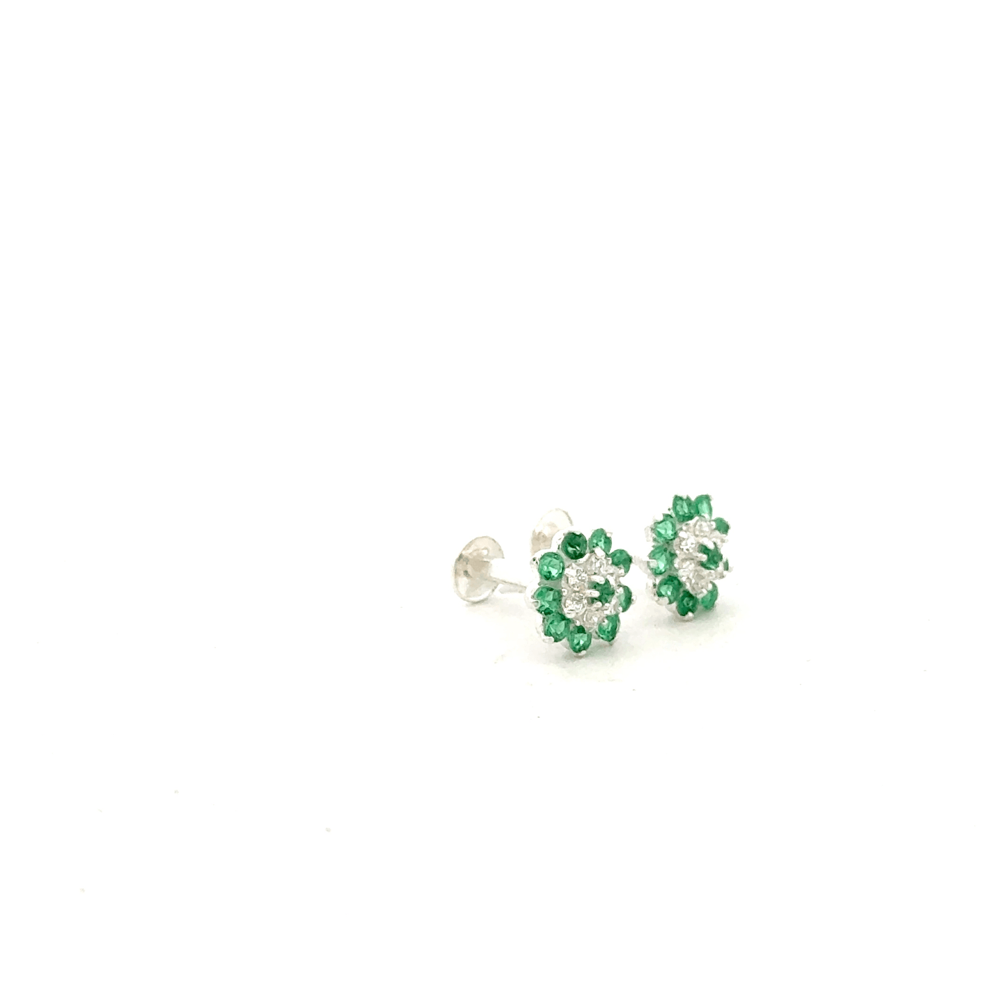 Multistone Green Second Earring