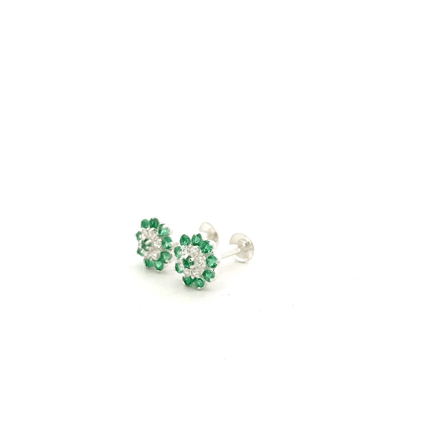 Multistone Green Second Earring