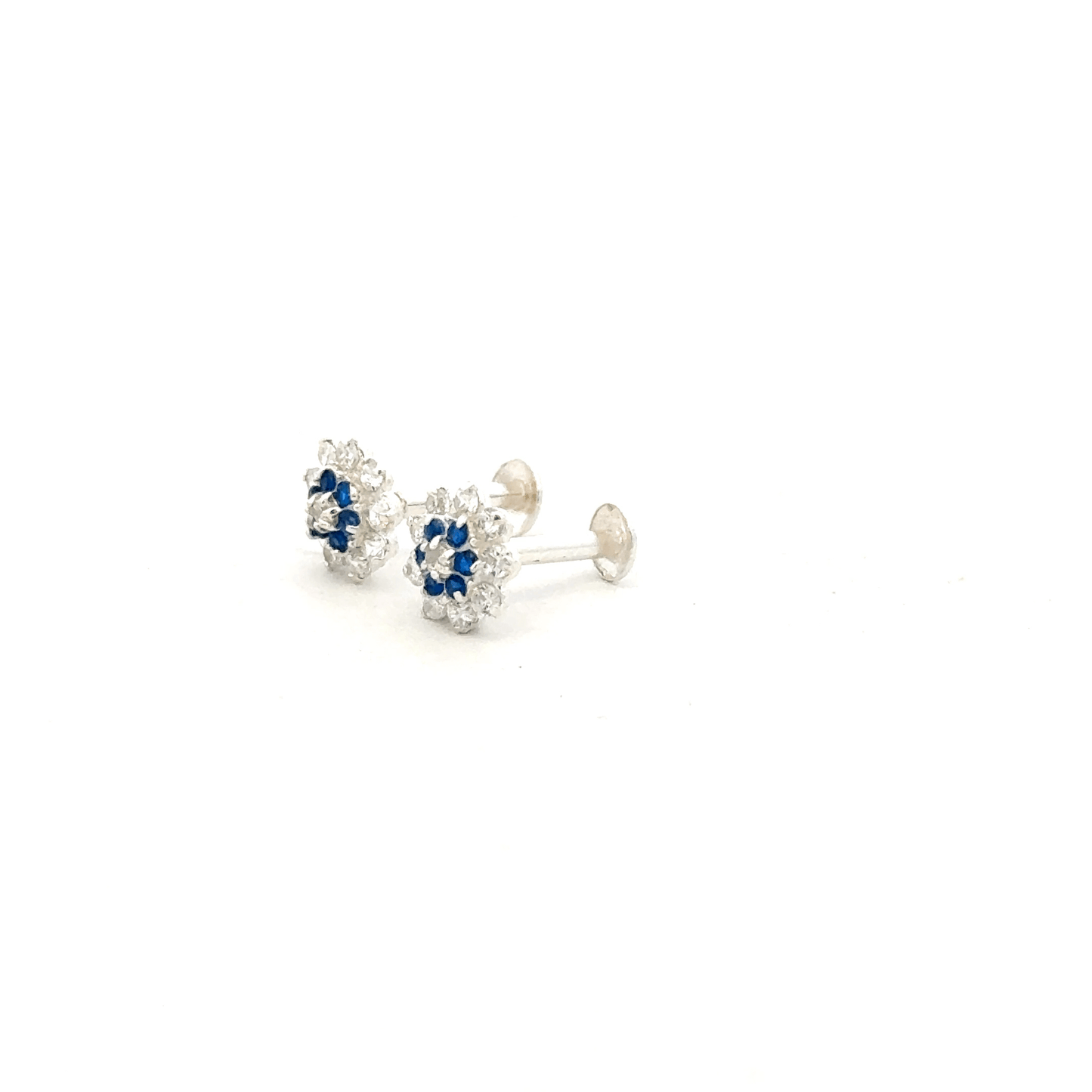 Multistone Blue Second Earring