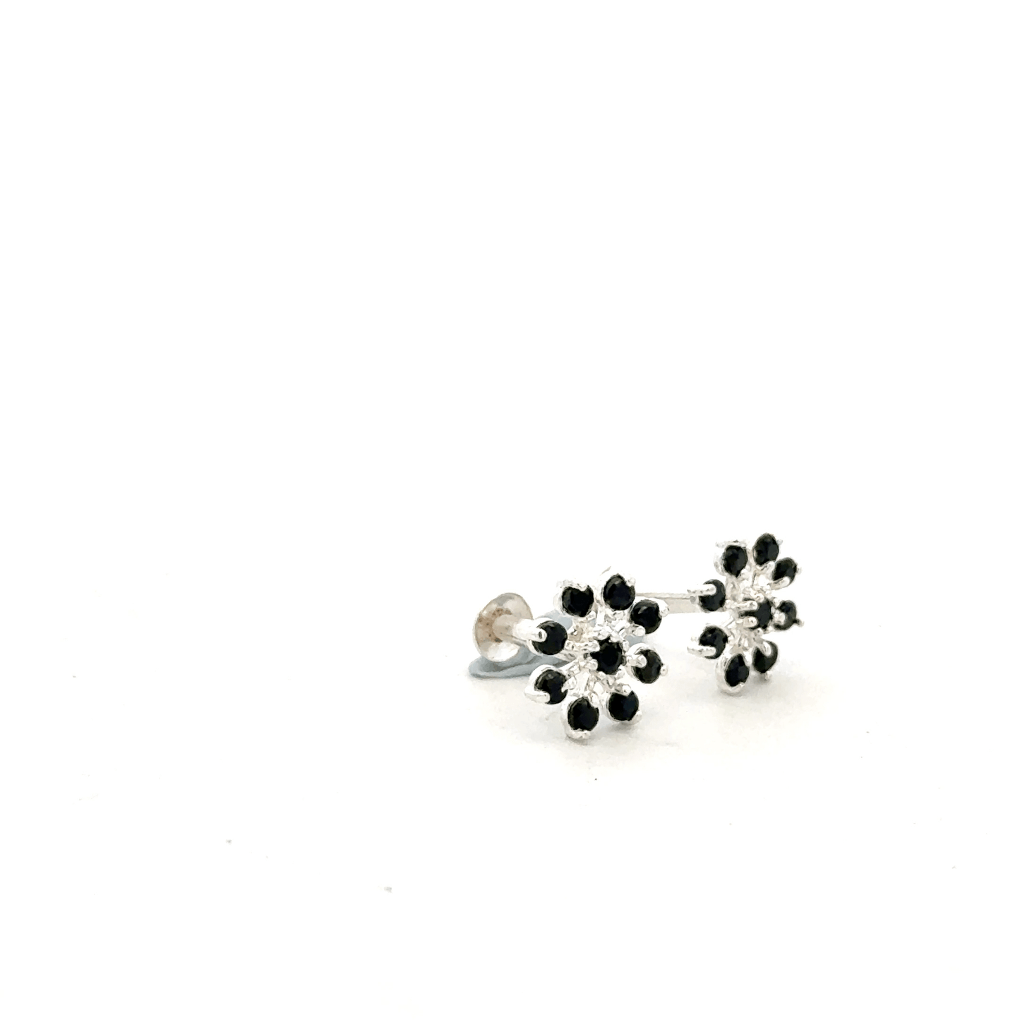 Multistone Black Second Earrings