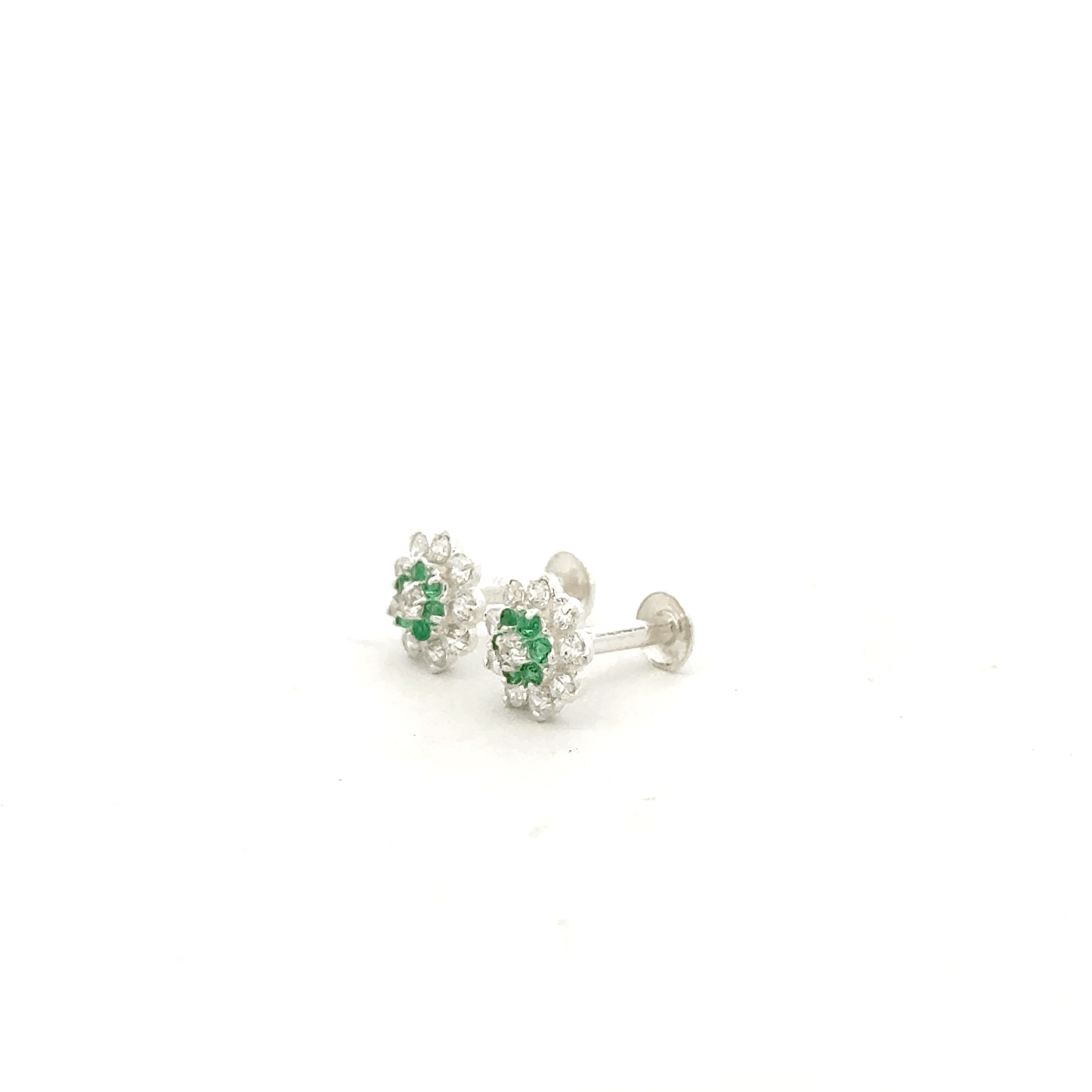 Multistone Green Second Earring