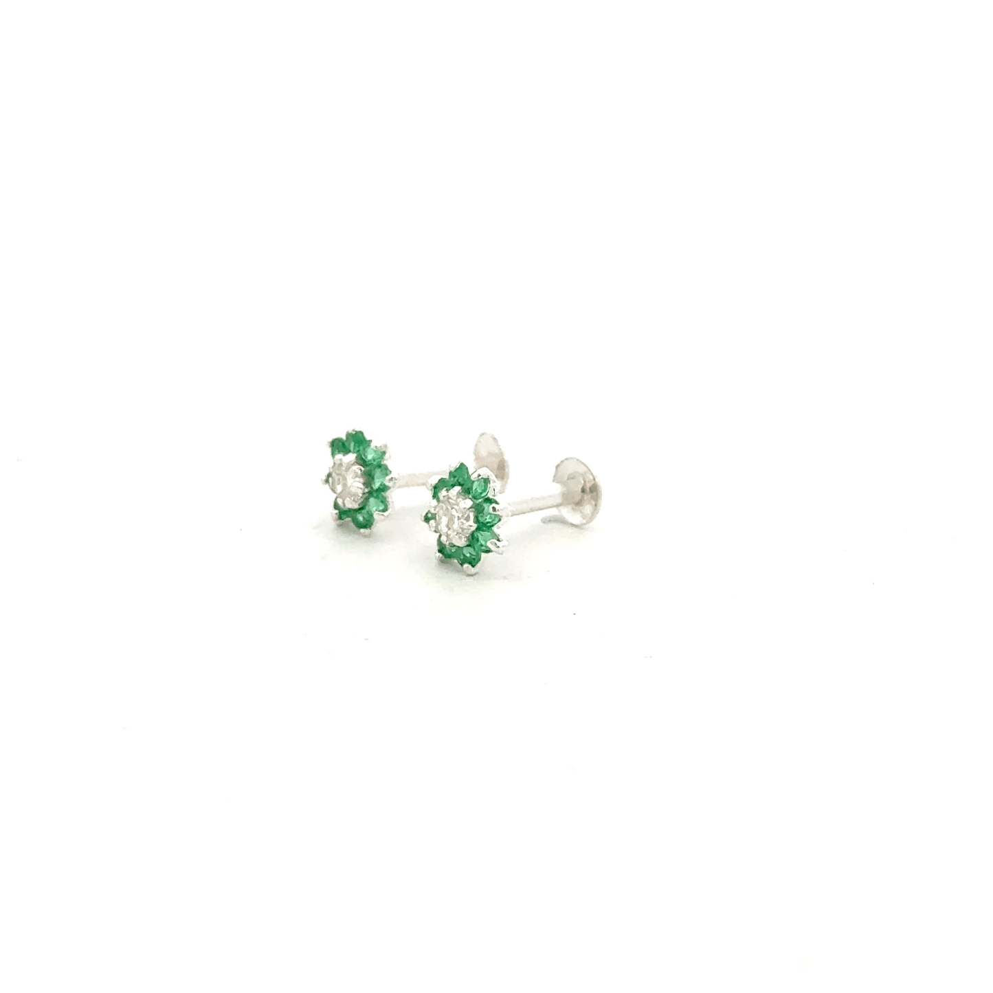 Multistone Green Second Earring