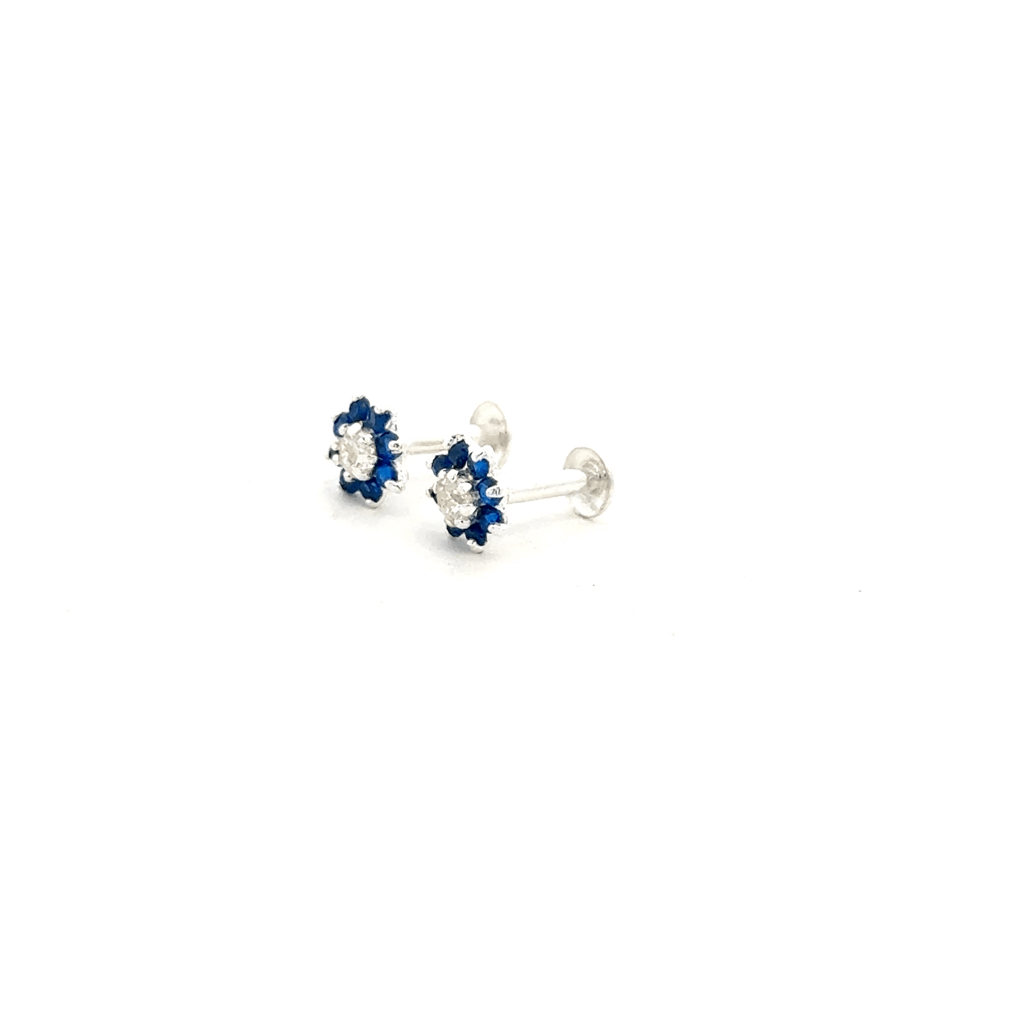 Multistone Blue Second Earring