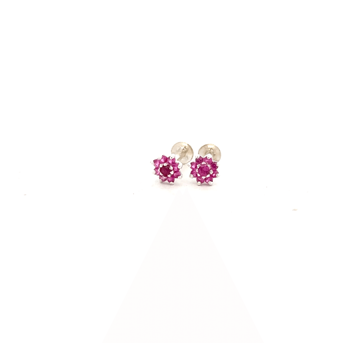 Multistone Red Second Earring