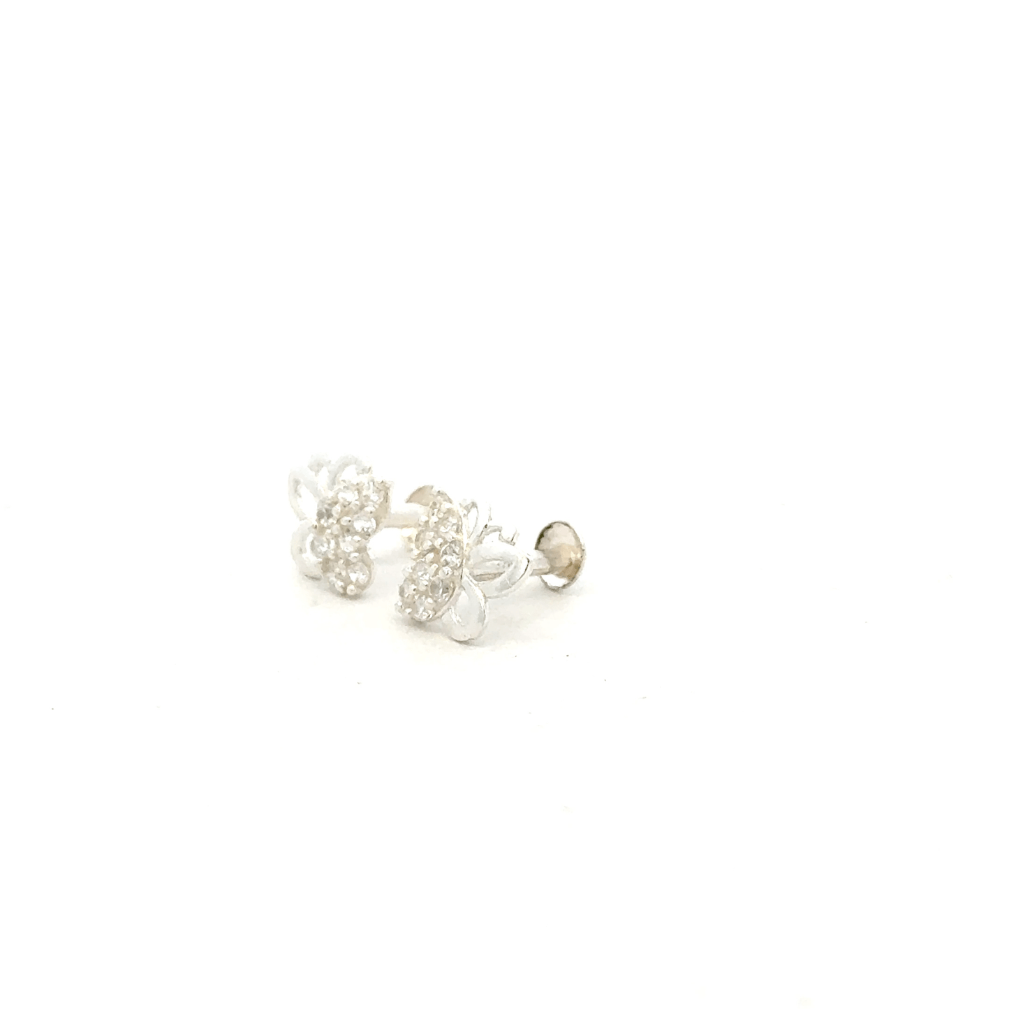 Multistone Butterfly Second Earring