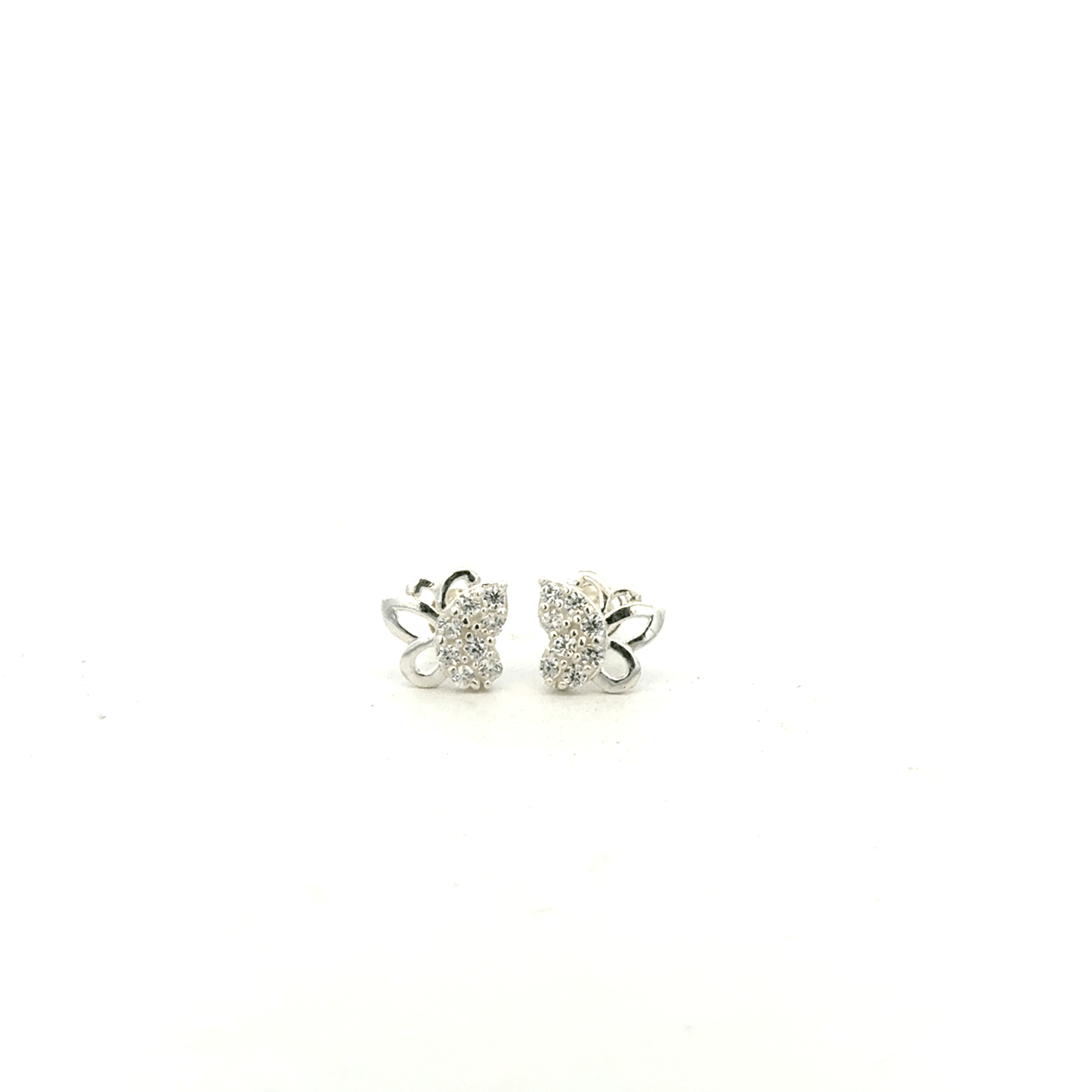 Multistone Butterfly Second Earring